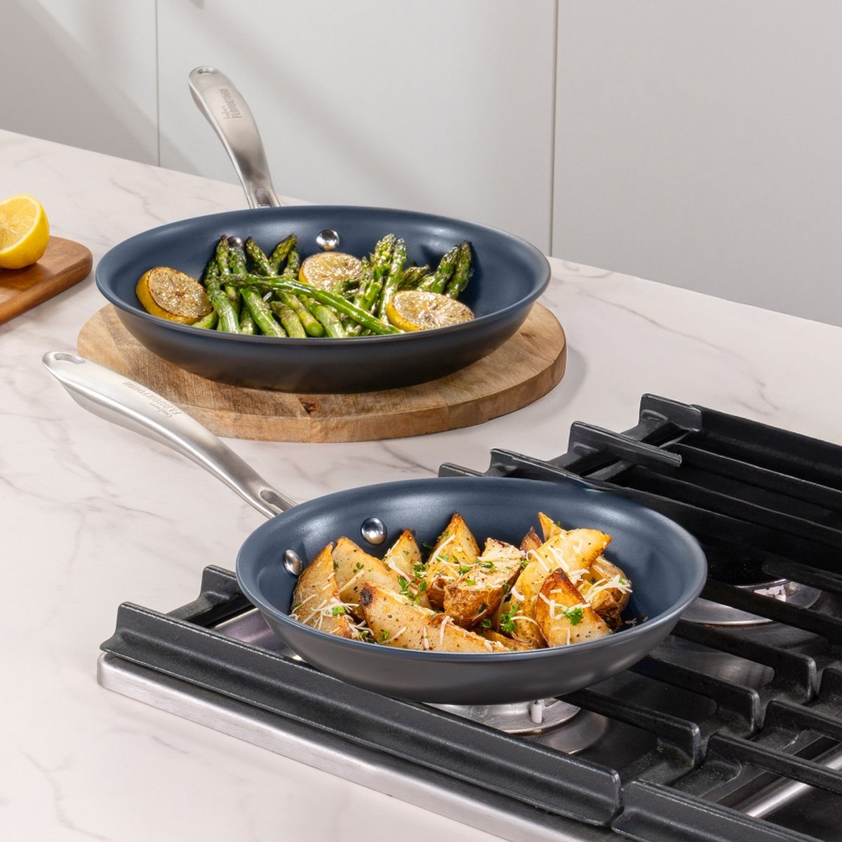 Laser Titanium™ 2 Piece Fry Pan Set 8.5" and 10"