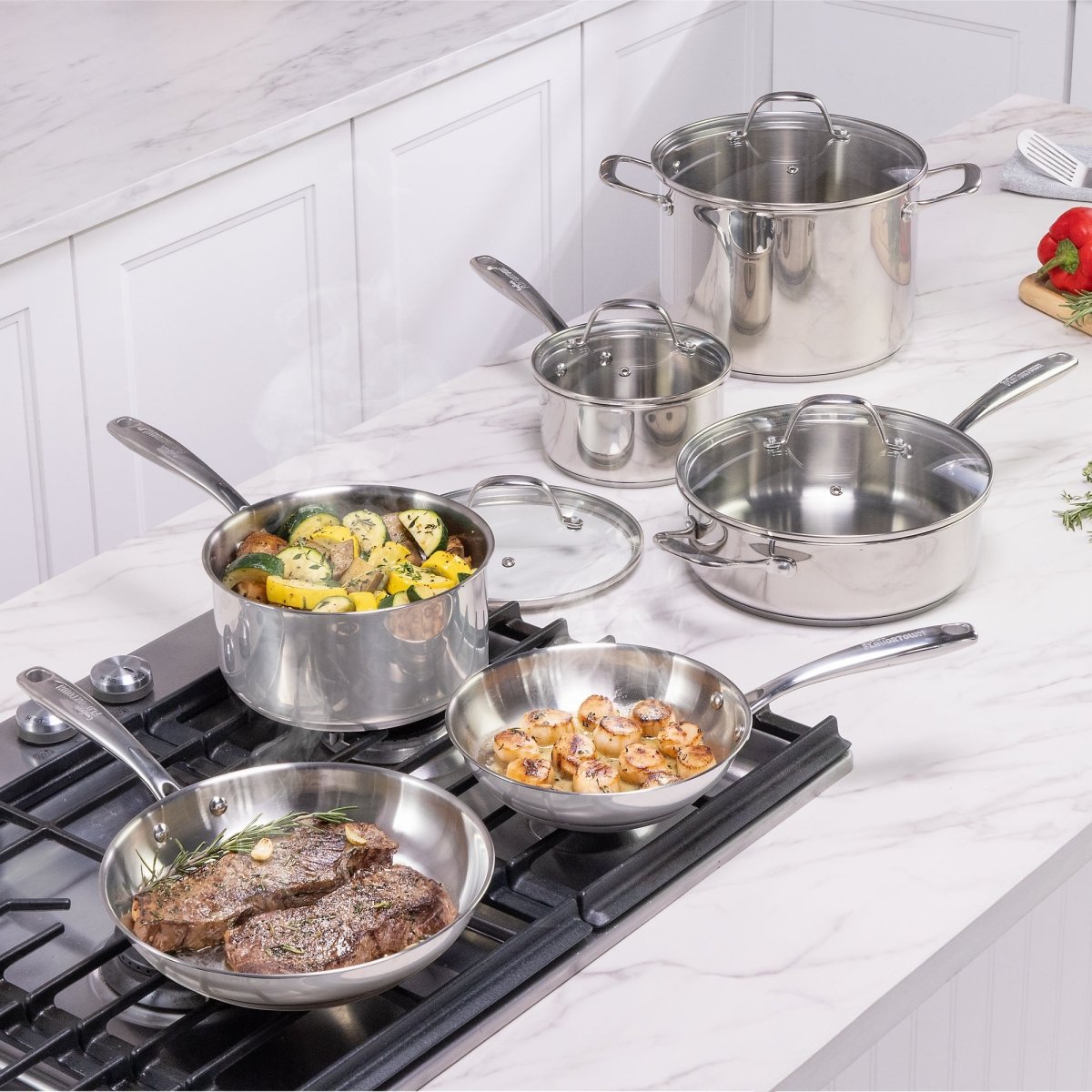 Flavortown Stainless Steel 10 Piece Set